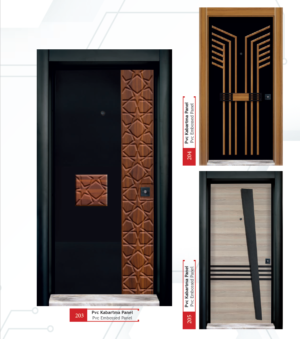 PVC KABARTMA PANEL ÇELİK KAPILAR CKR203