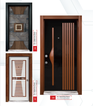 PVC KABARTMA PANEL ÇELİK KAPILAR CKR208